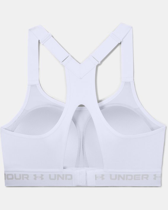 Damen Armour® High Crossback Sport-BH, White, pdpMainDesktop image number 12